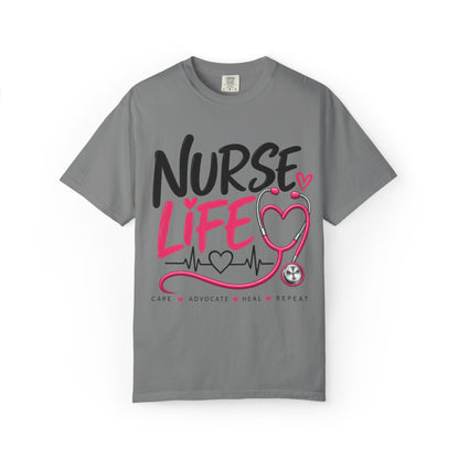 Nurse Life T-Shirt — Heartbeat Stethoscope Graphic Tee for Nurses