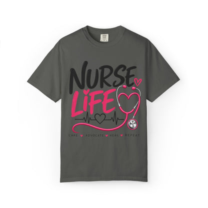 Nurse Life T-Shirt — Heartbeat Stethoscope Graphic Tee for Nurses