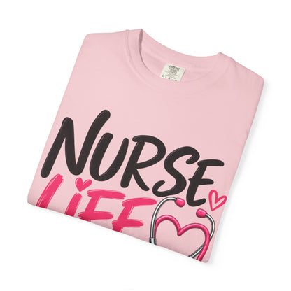 Nurse Life T-Shirt — Heartbeat Stethoscope Graphic Tee for Nurses
