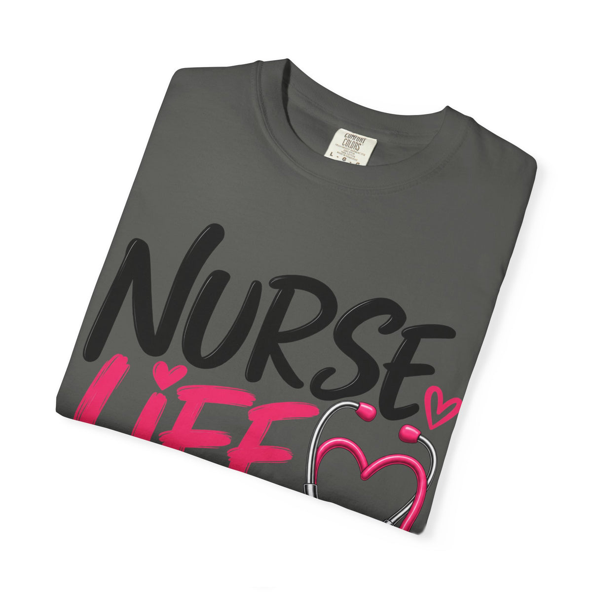 Nurse Life T-Shirt — Heartbeat Stethoscope Graphic Tee for Nurses